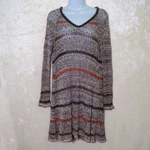 Free People Long Sleeve Open Back Long Sweater